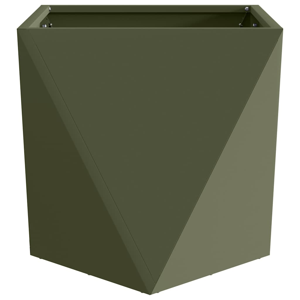 Sadilica 2 pcs Maslinasto zelena 50 x 50 x 50 cm Čelik