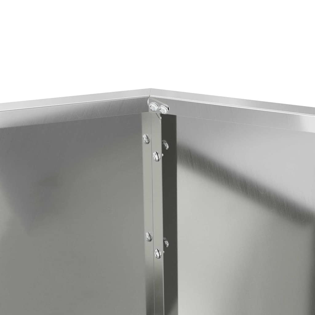Sadilica 2 pcs Srebrno 100 x 100 x 80 cm Cinkani čelik