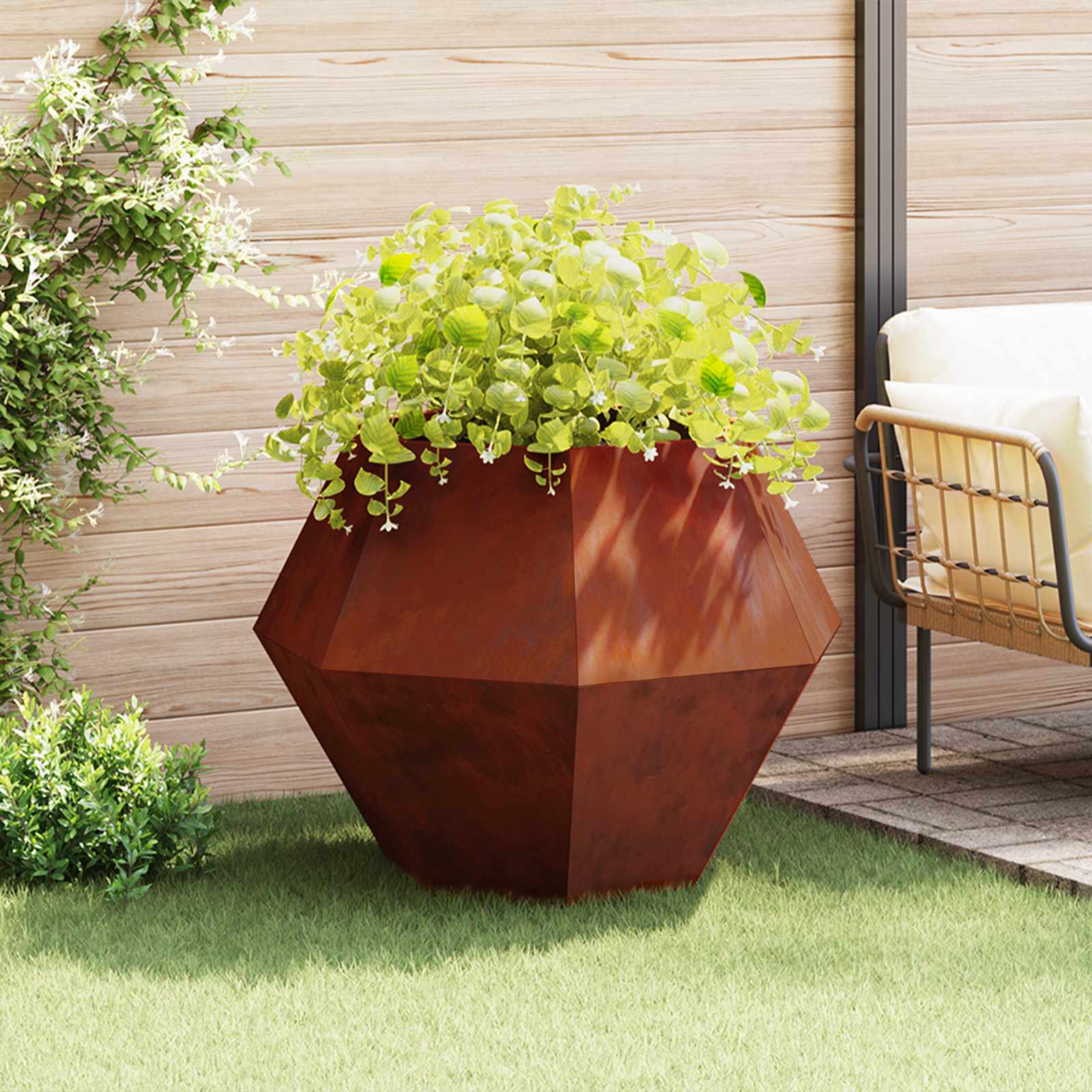 Sadilica 2 pcs Rđa 100 x 100 x 80 cm