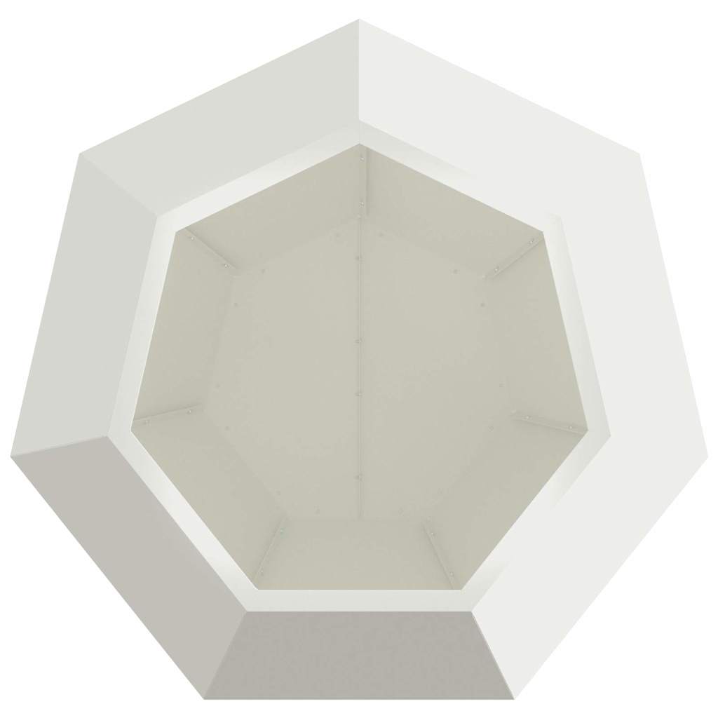 Sadilica Bijelo 75 x 75 x 60 cm Čelik