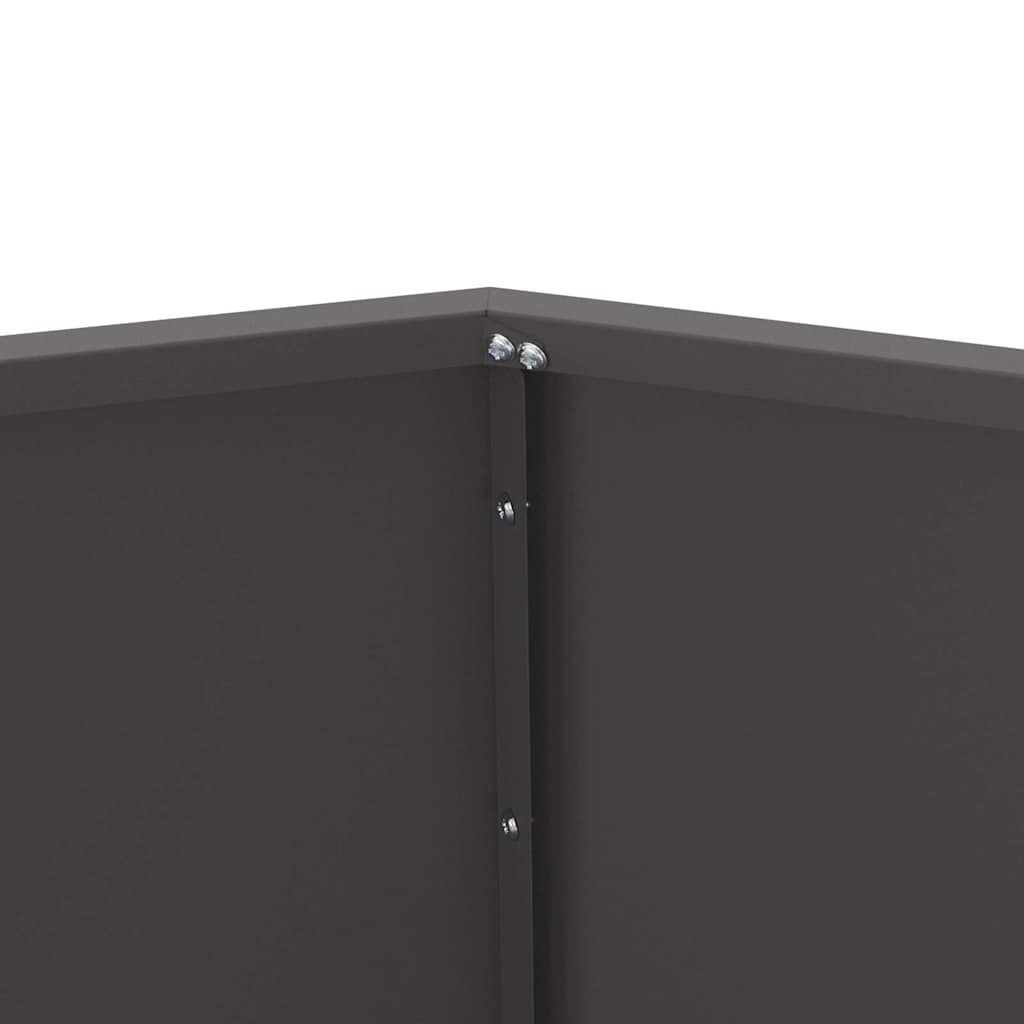 Sadilica 2 pcs Crna 50 x 50 x 40 cm Čelik