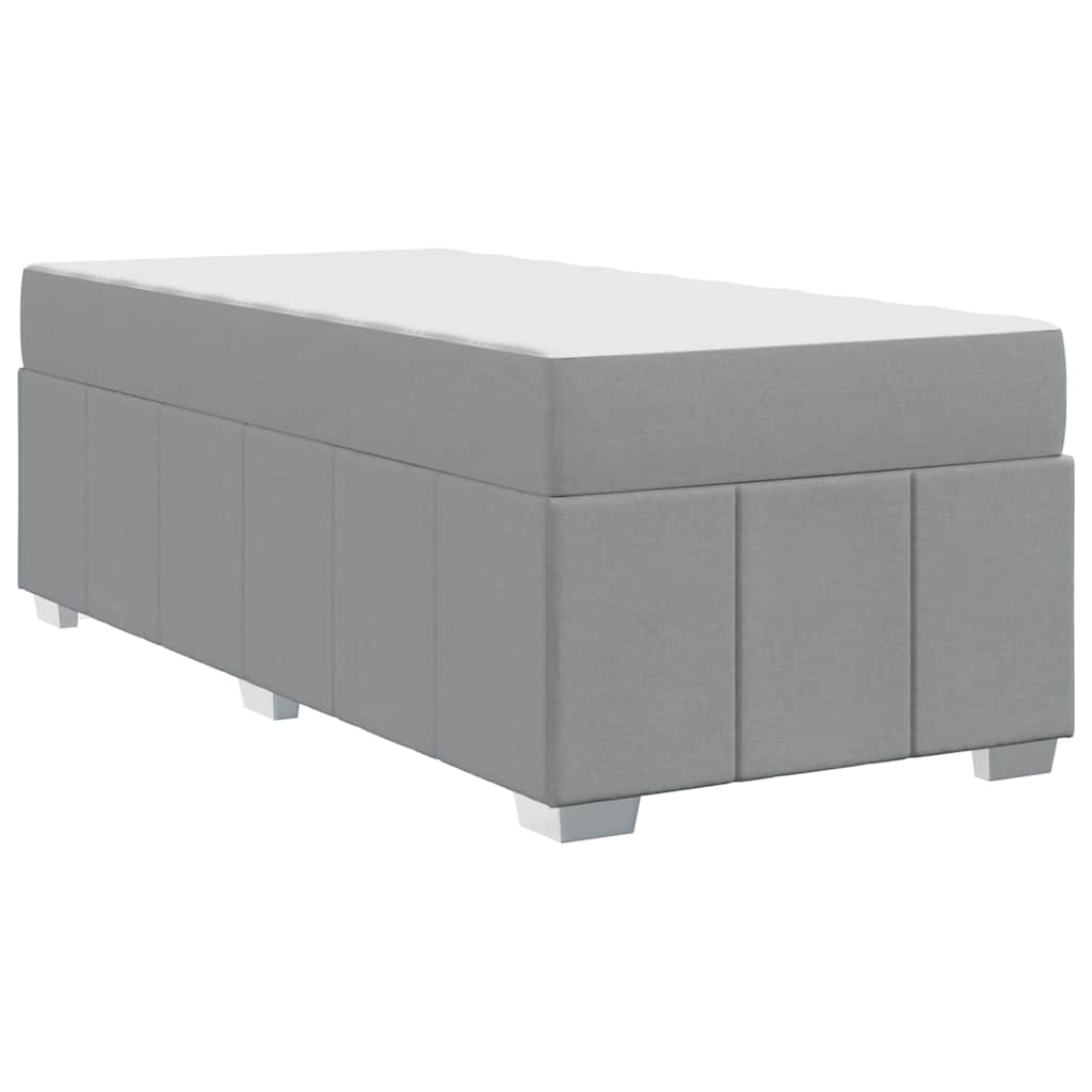 Krevetna konstrukcija Svijetlo siva 90 x 200 cm tkanina