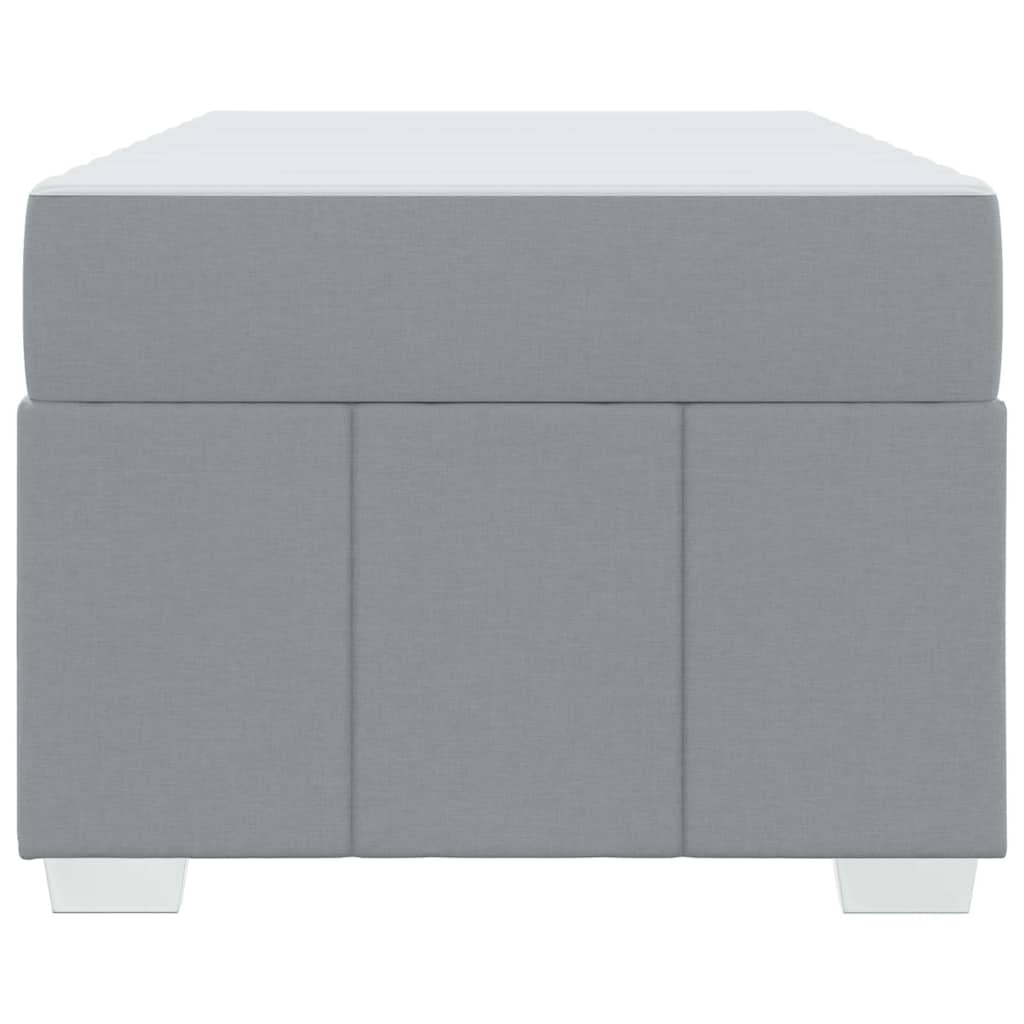 Krevetna konstrukcija Svijetlo siva 100 x 200 cm tkanina