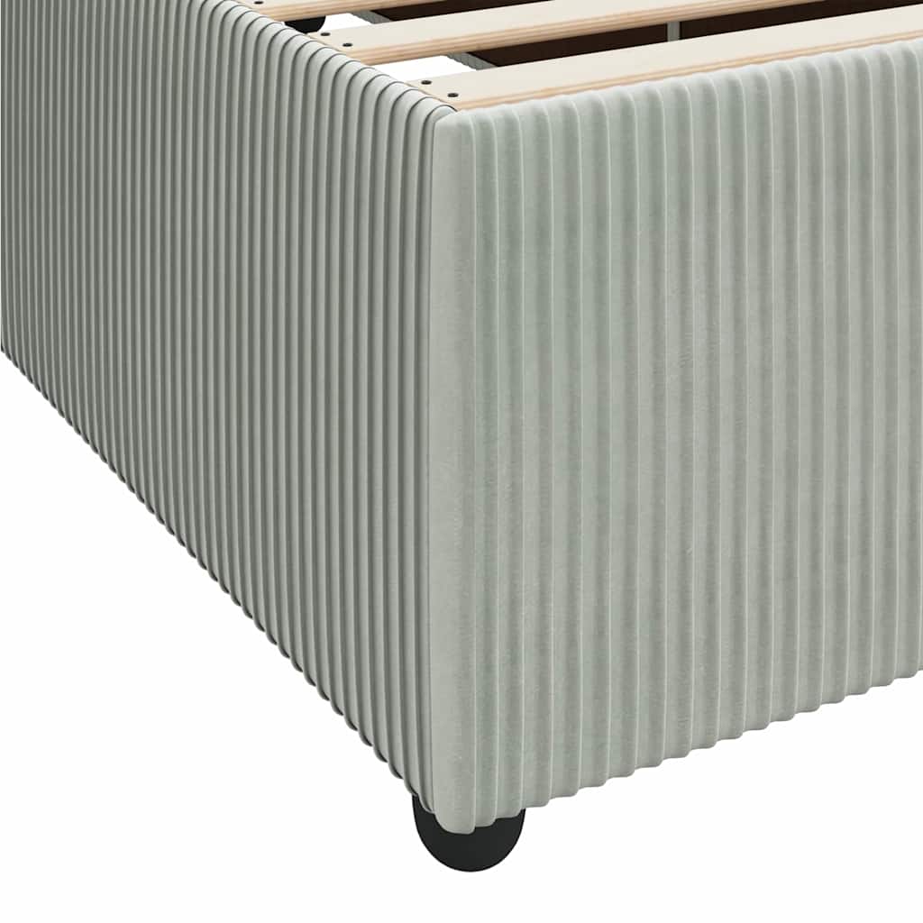 Krevetna konstrukcija Svijetlo siva 80 x 200 cm tkanina