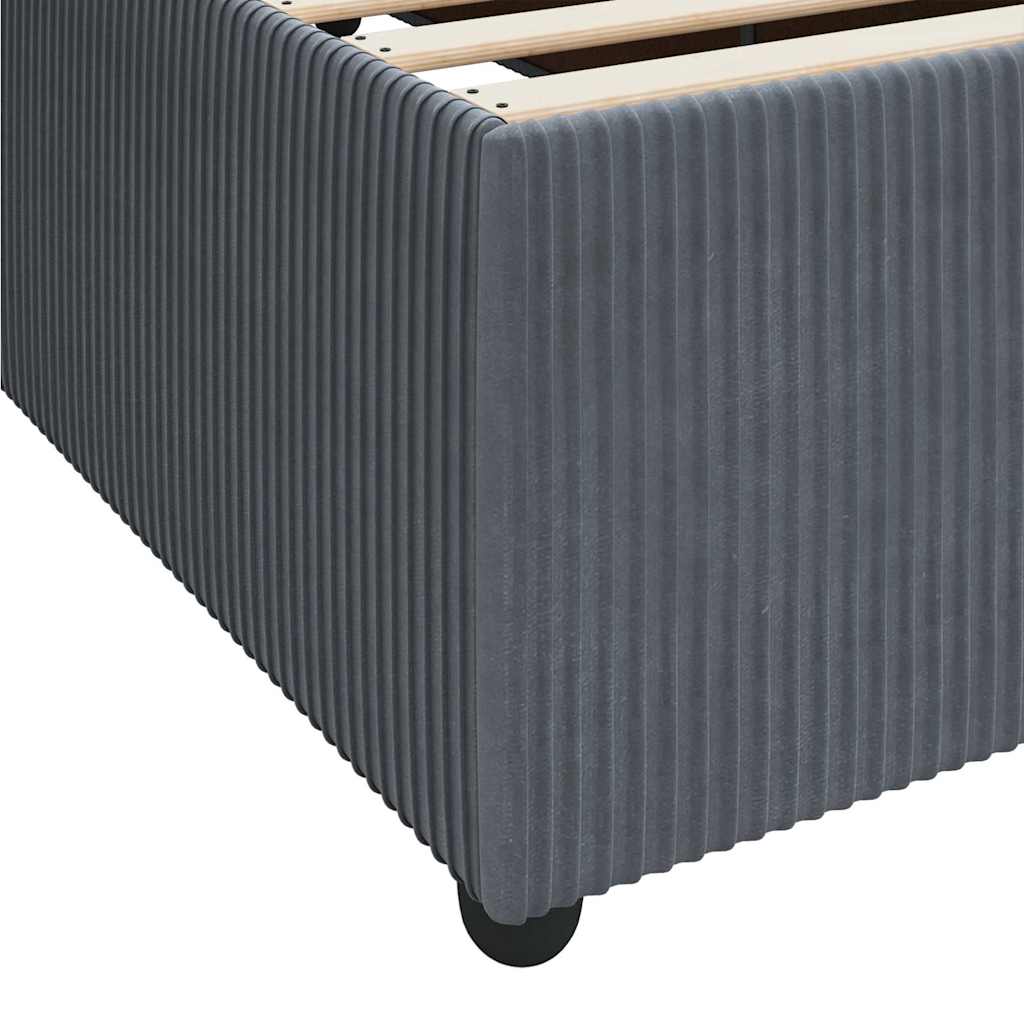 Krevetna konstrukcija Tamno siva 120 x 200 cm tkanina