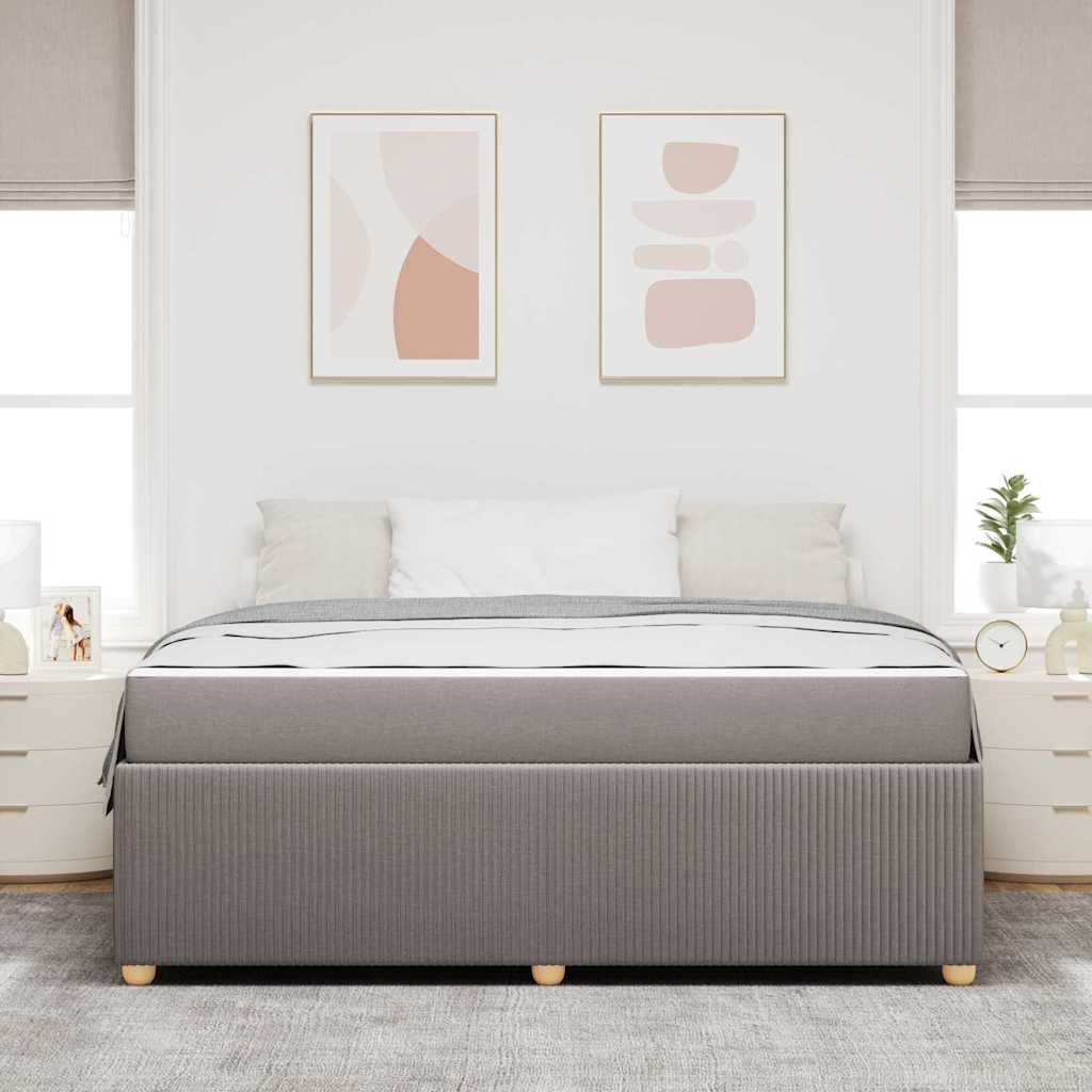 Krevetna konstrukcija Sivo-smeđa 180 x 200 cm tkanina