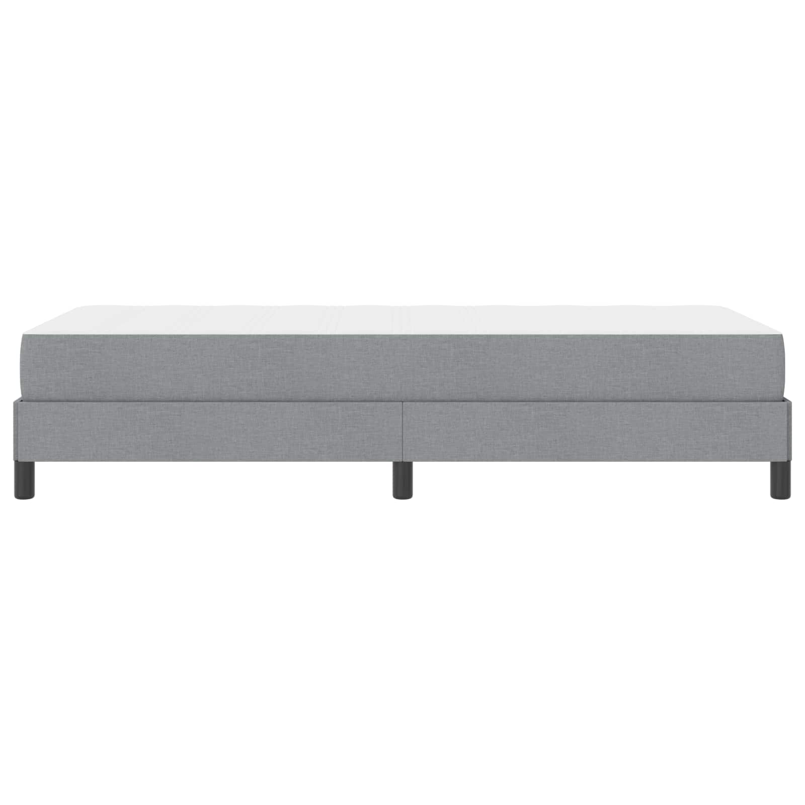 Krevet s opruga kutije Svijetlo siva 90 x 190 cm tkanina