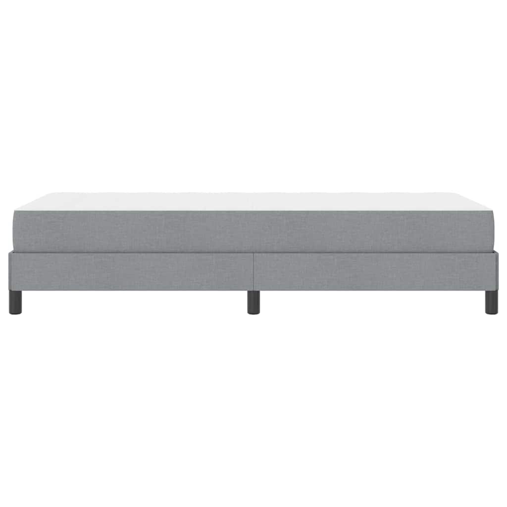 Krevet s opruga kutije Svijetlo siva 90 x 200 cm tkanina