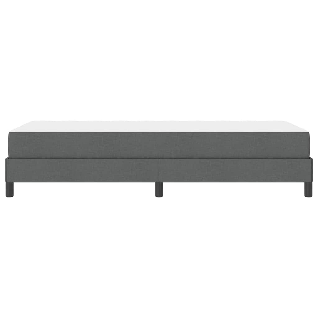 Krevet s opruga kutije Tamno siva 90 x 200 cm tkanina