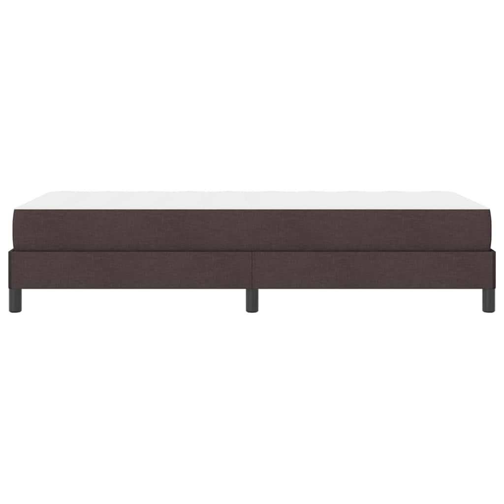 Krevet s opruga kutije Tamno smeđa 100 x 200 cm tkanina