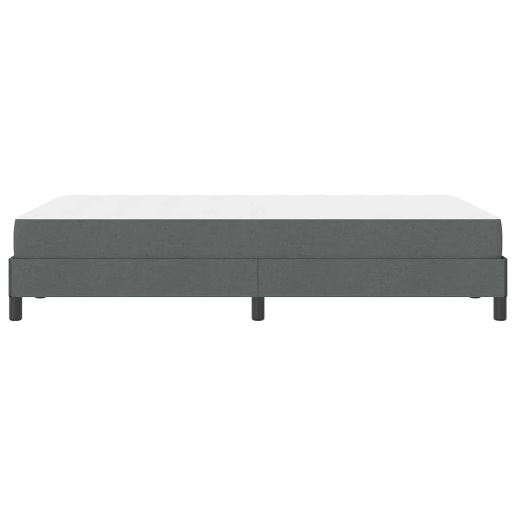 Krevet s opruga kutije Tamno siva 120 x 190 cm tkanina