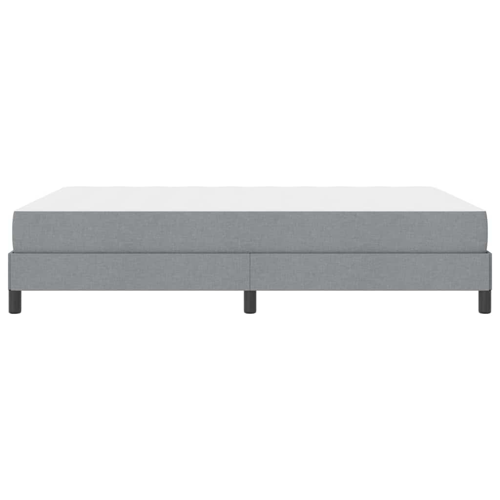 Krevet s opruga kutije Svijetlo siva 140 x 190 cm tkanina