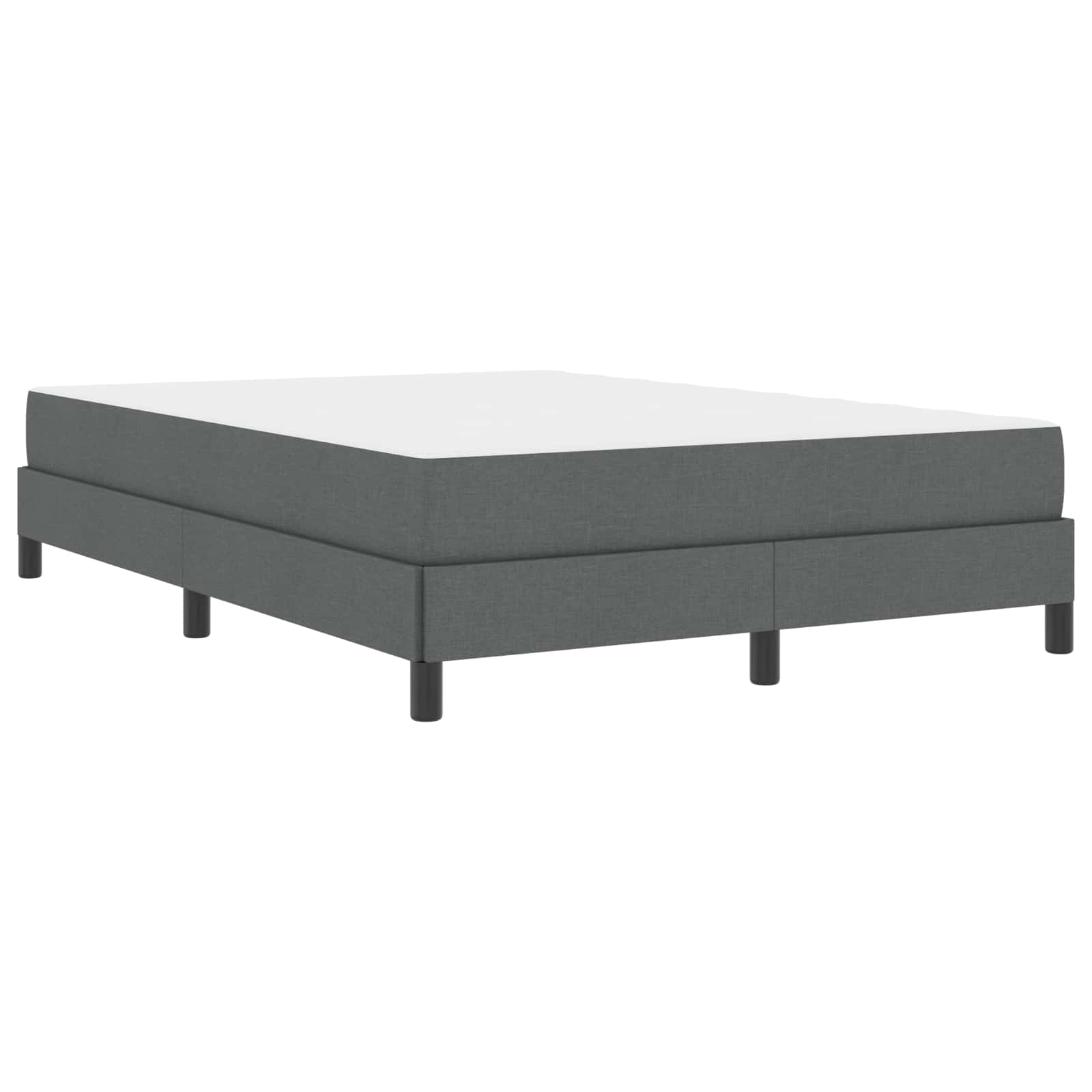 Krevet s opruga kutije Tamno siva 140 x 190 cm tkanina