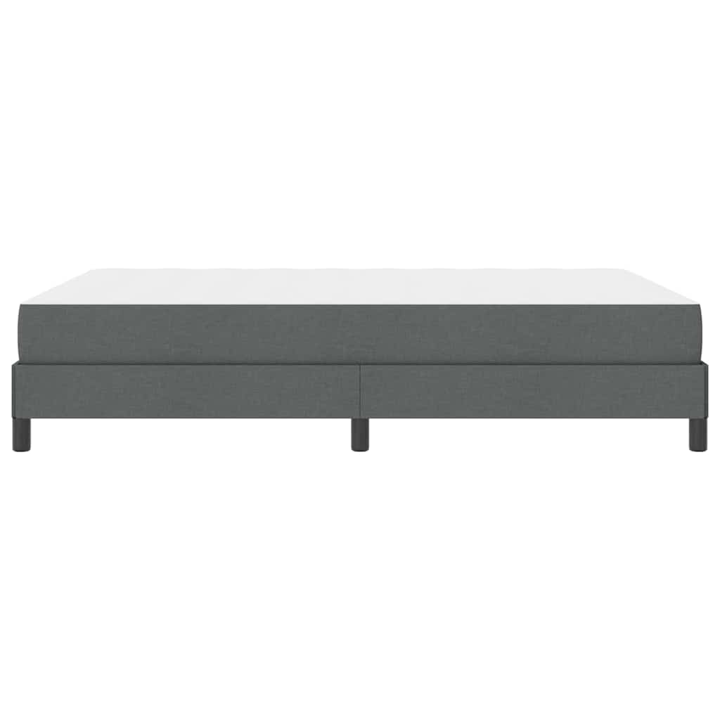 Krevet s opruga kutije Tamno siva 140 x 190 cm tkanina