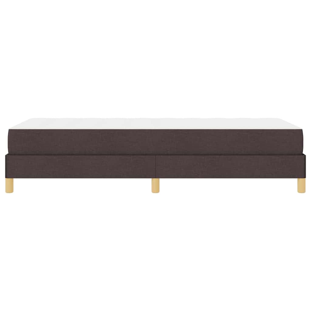 Krevet s opruga kutije Tamno smeđa 80 x 200 cm tkanina