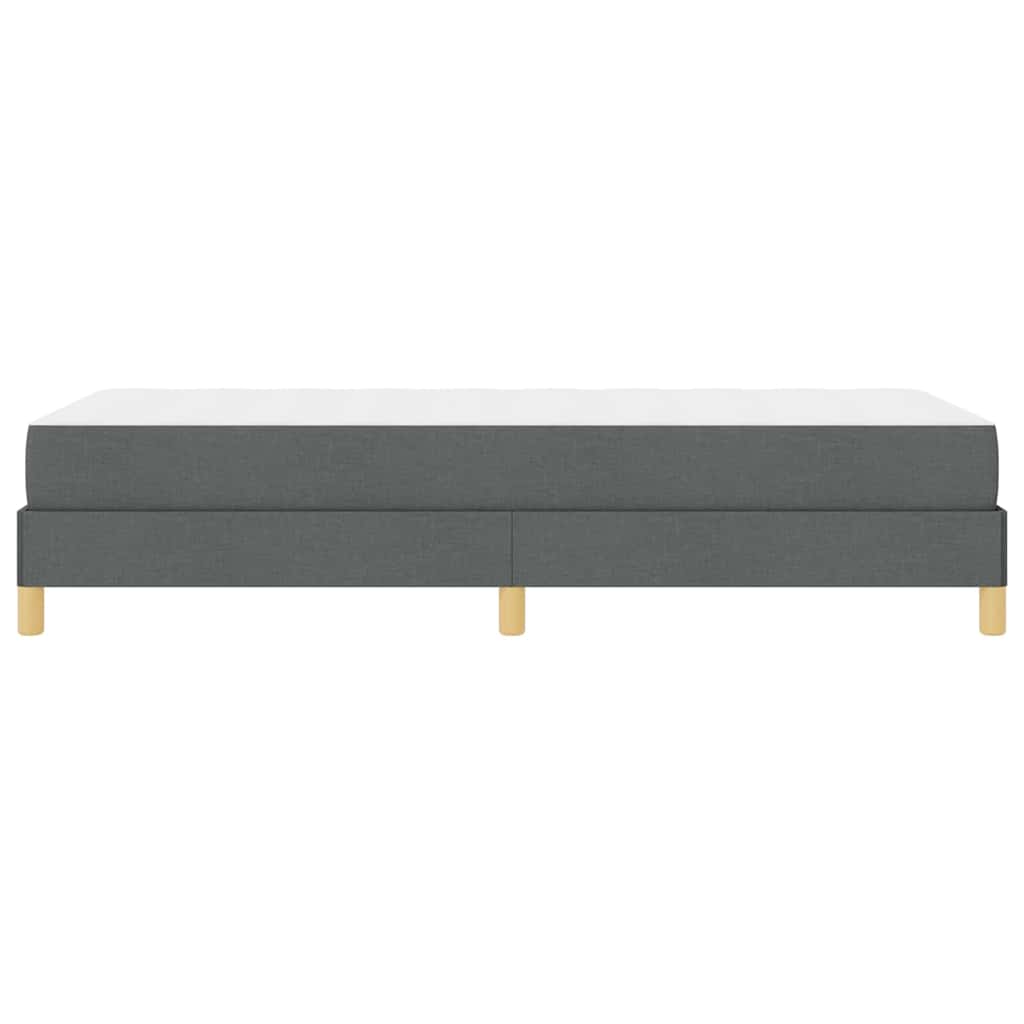 Krevet s opruga kutije Tamno siva 90 x 190 cm tkanina