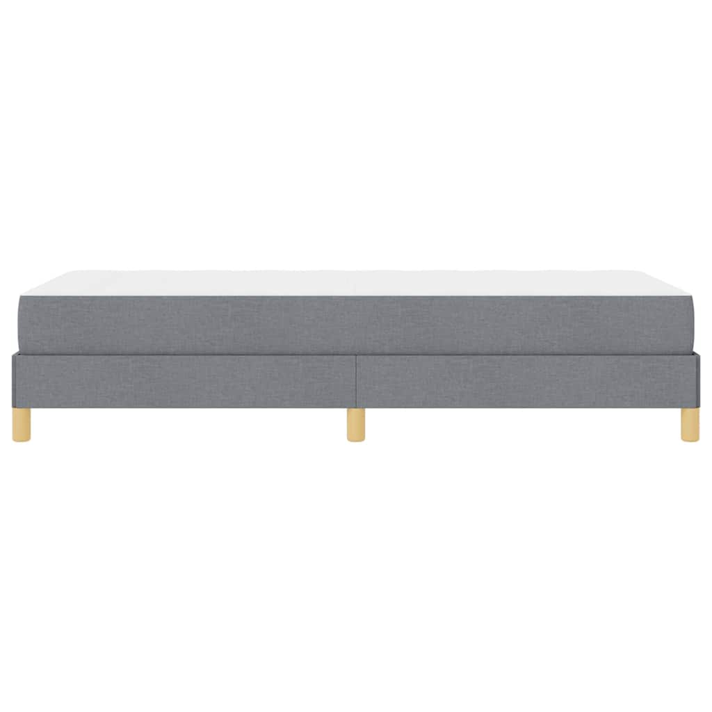 Krevet s opruga kutije Svijetlo siva 100 x 200 cm tkanina