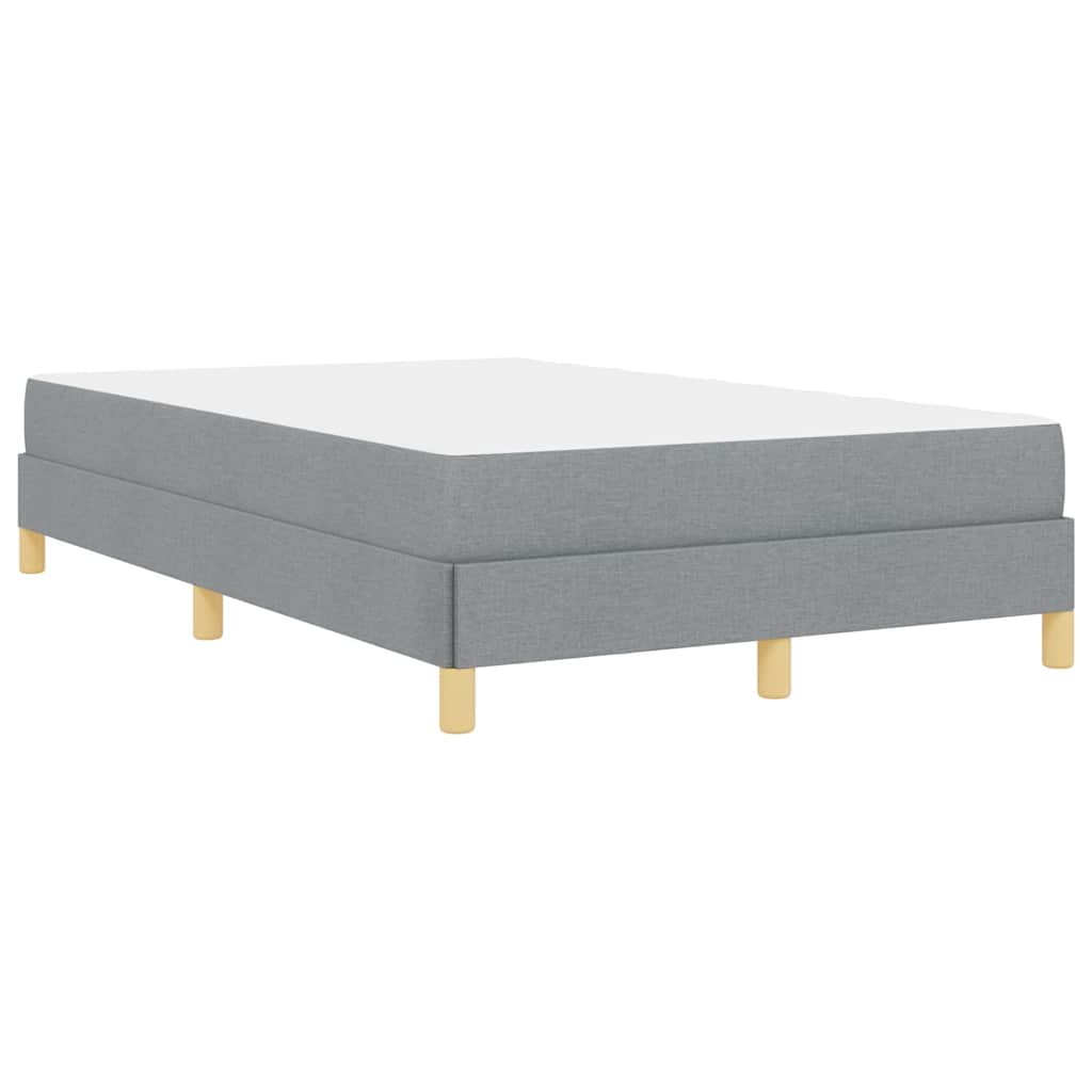 Krevet s opruga kutije Svijetlo siva 120 x 190 cm tkanina