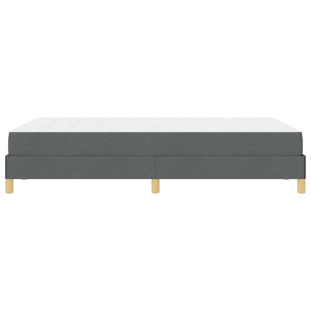Krevet s opruga kutije Tamno siva 120 x 190 cm tkanina