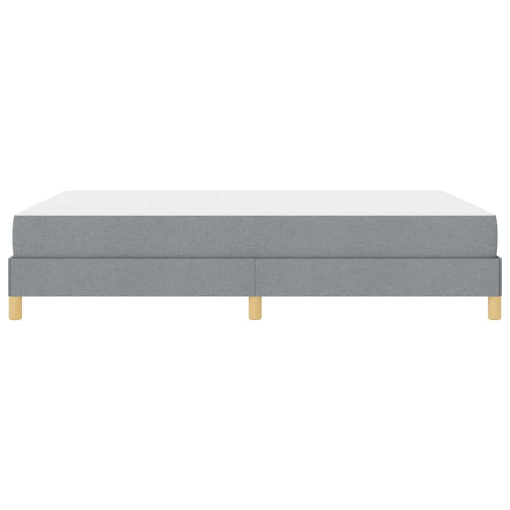 Krevet s opruga kutije Svijetlo siva 140 x 190 cm tkanina