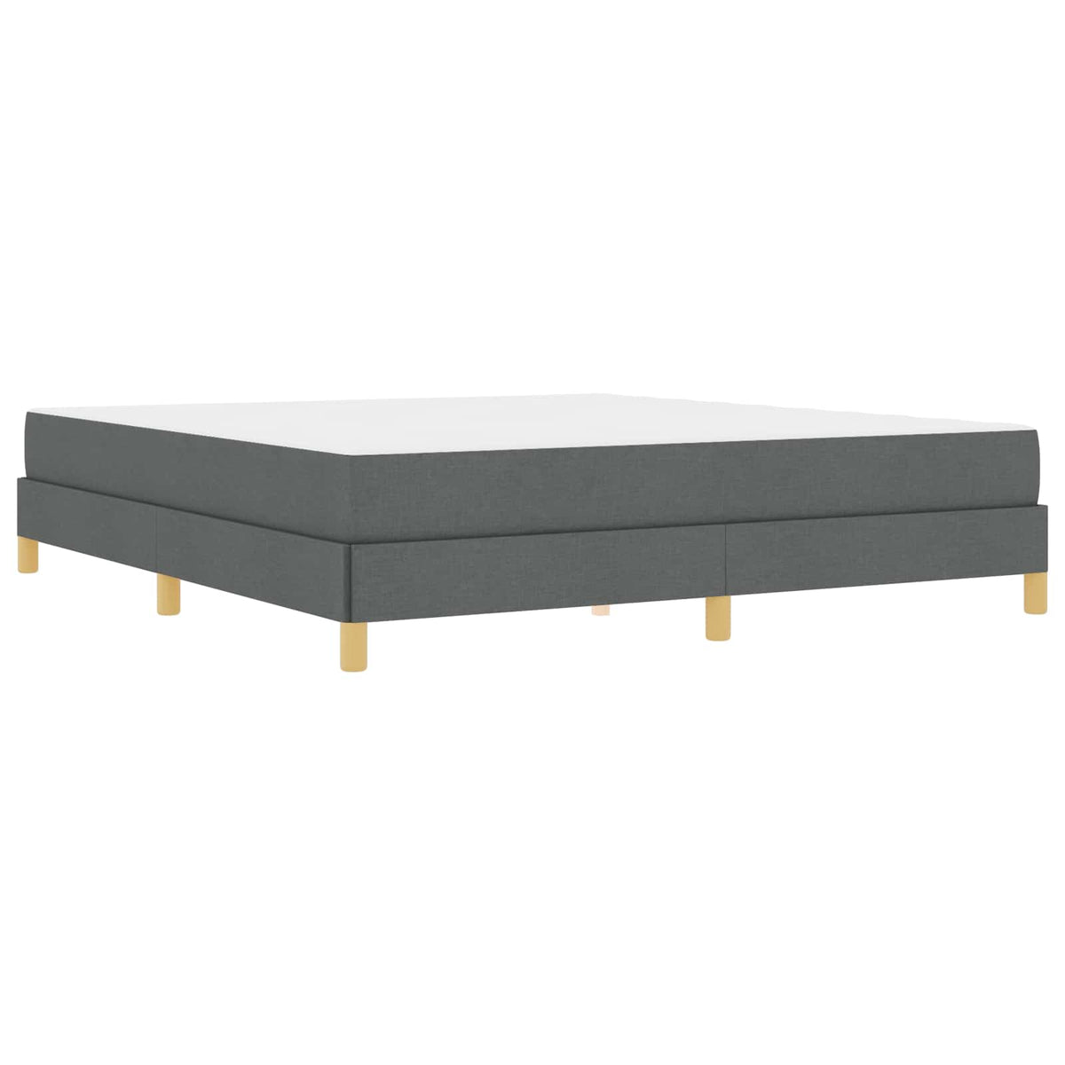 Krevet s opruga kutije Tamno siva 180 x 200 cm tkanina