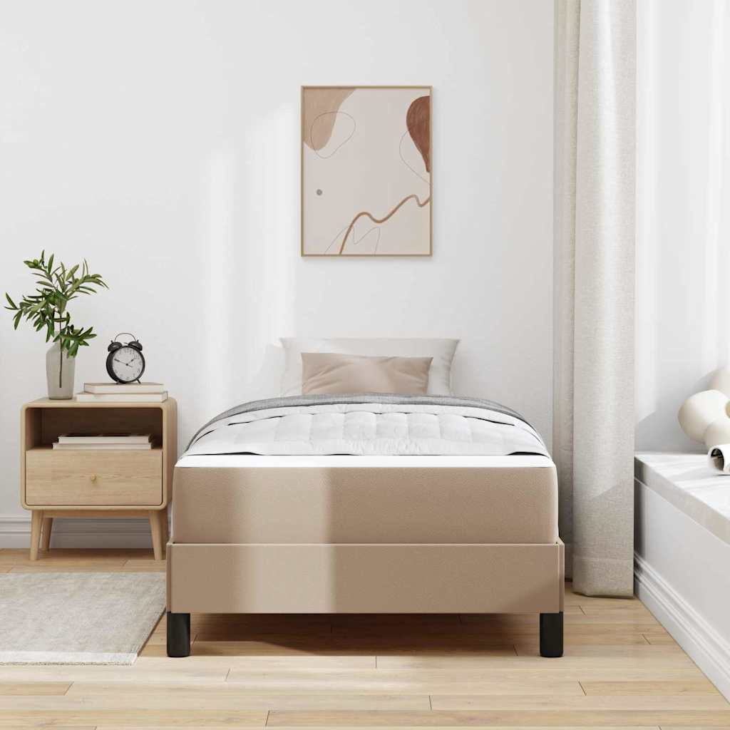 Krevetna konstrukcija Boja cappuccina 90 x 200 cm tkanina
