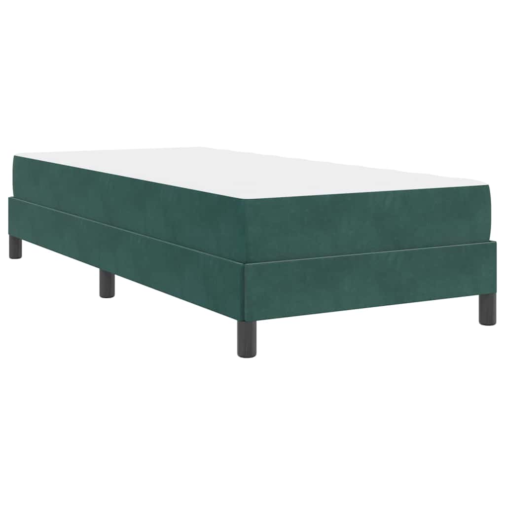 Krevet s opruga kutije Tamnozelena 90 x 200 cm tkanina