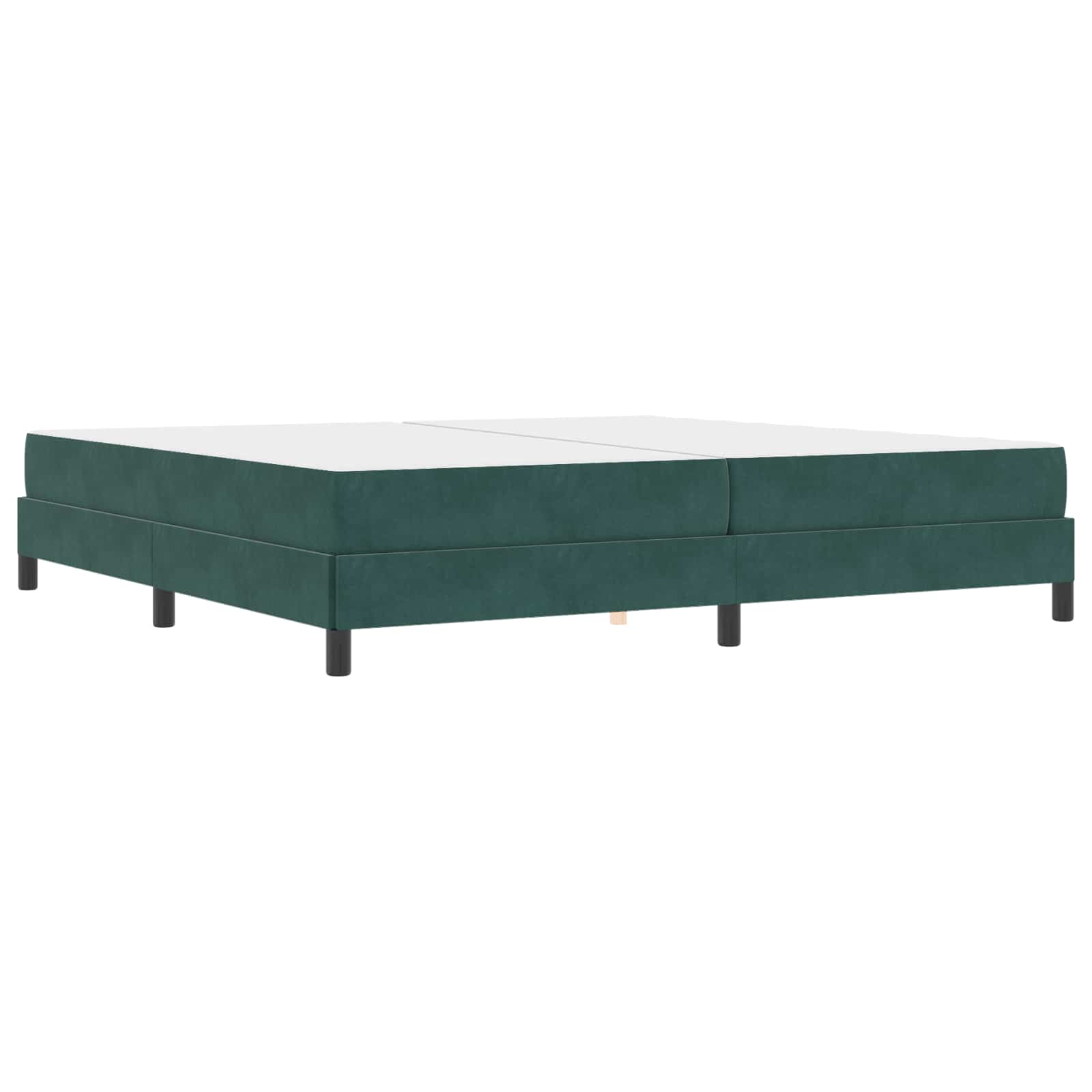 Krevet s opruga kutije Tamnozelena 200 x 200 cm tkanina