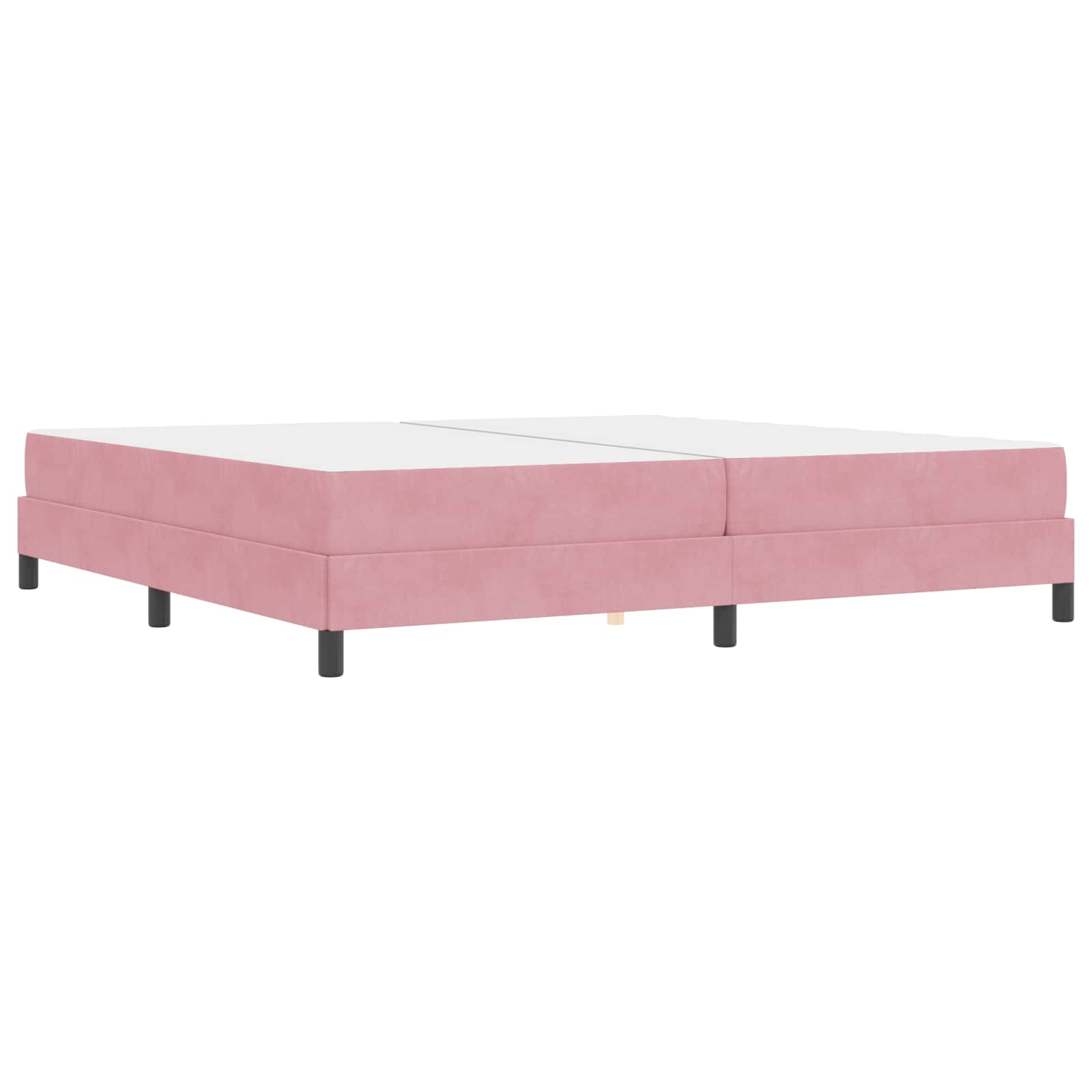 Krevet s opruga kutije Ružičasta 200 x 200 cm tkanina
