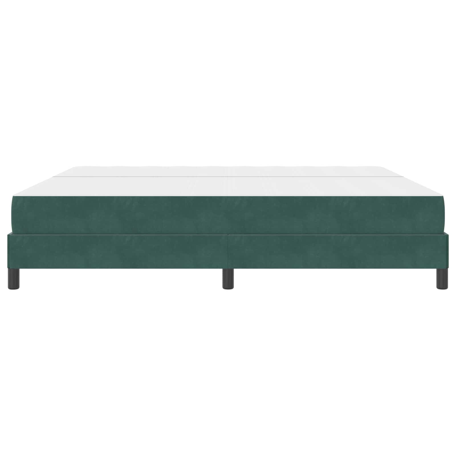 Krevet s opruga kutije Tamnozelena 200 x 210 cm tkanina