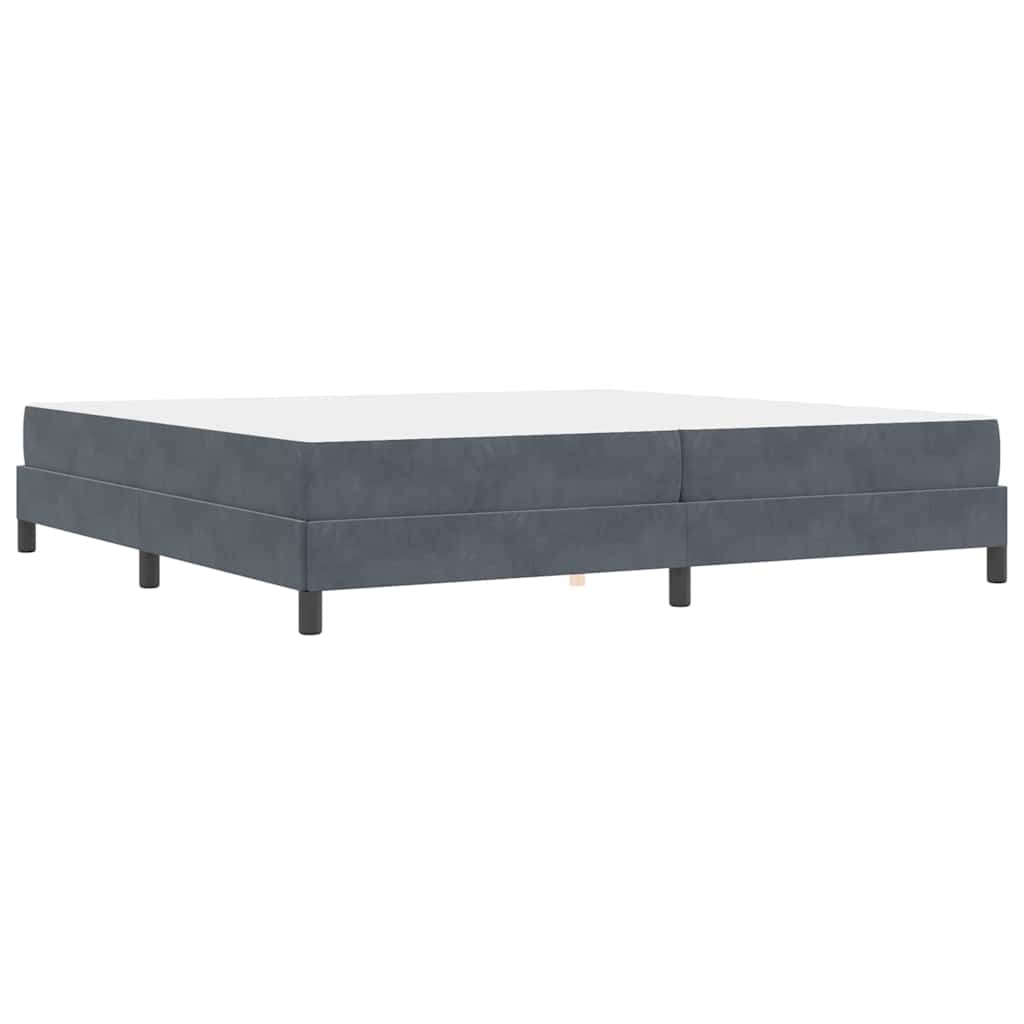 Krevet s opruga kutije Tamno siva 200 x 220 cm tkanina
