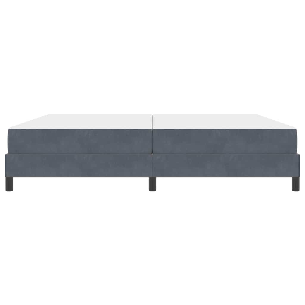 Krevet s opruga kutije Tamno siva 200 x 220 cm tkanina