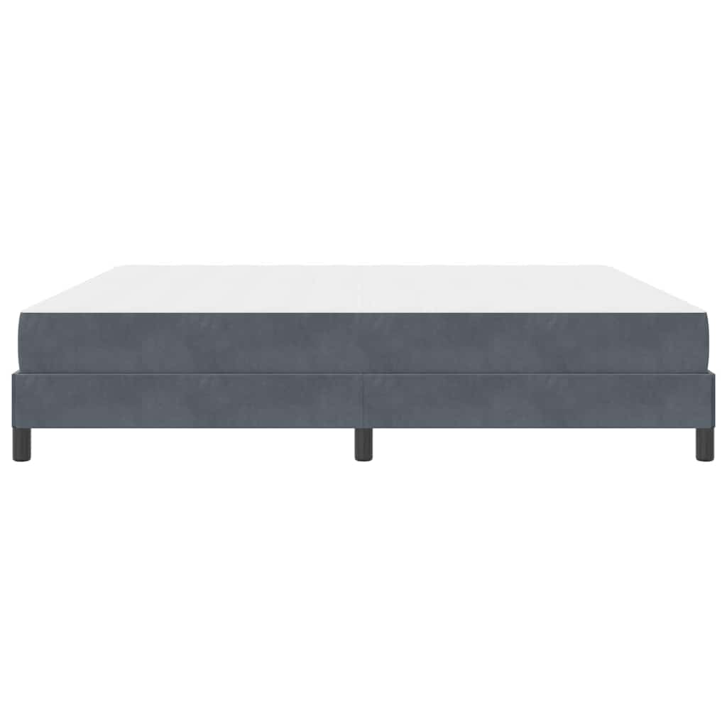 Krevet s opruga kutije Tamno siva 200 x 220 cm tkanina