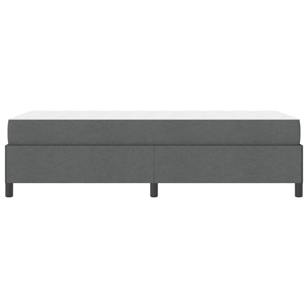 Krevet s opruga kutije Tamno siva 90 x 200 cm tkanina