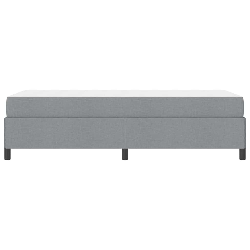 Krevet s opruga kutije Svijetlo siva 100 x 200 cm tkanina