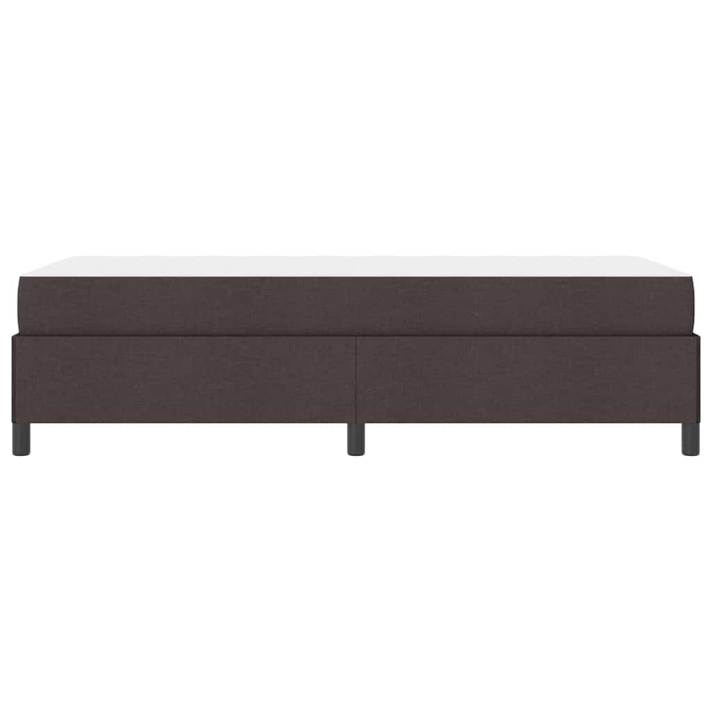 Krevet s opruga kutije Tamno smeđa 100 x 200 cm tkanina