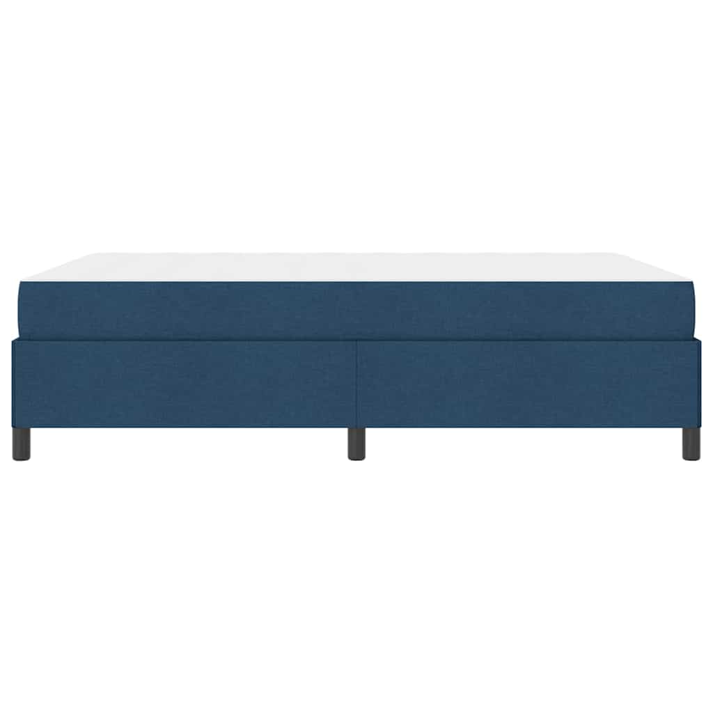 Krevet s opruga kutije Plava 160 x 200 cm tkanina