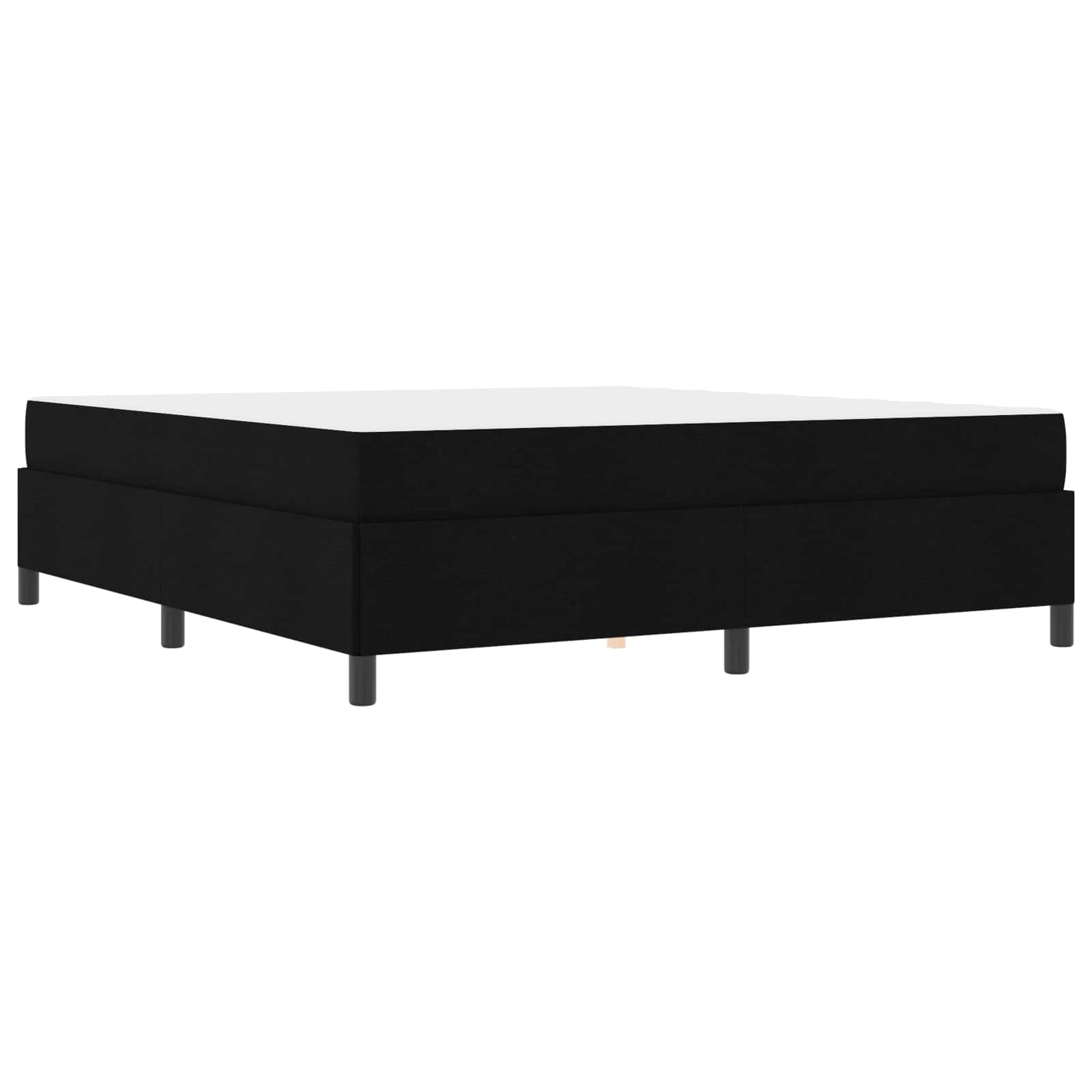 Krevet s opruga kutije Crna 180 x 200 cm tkanina