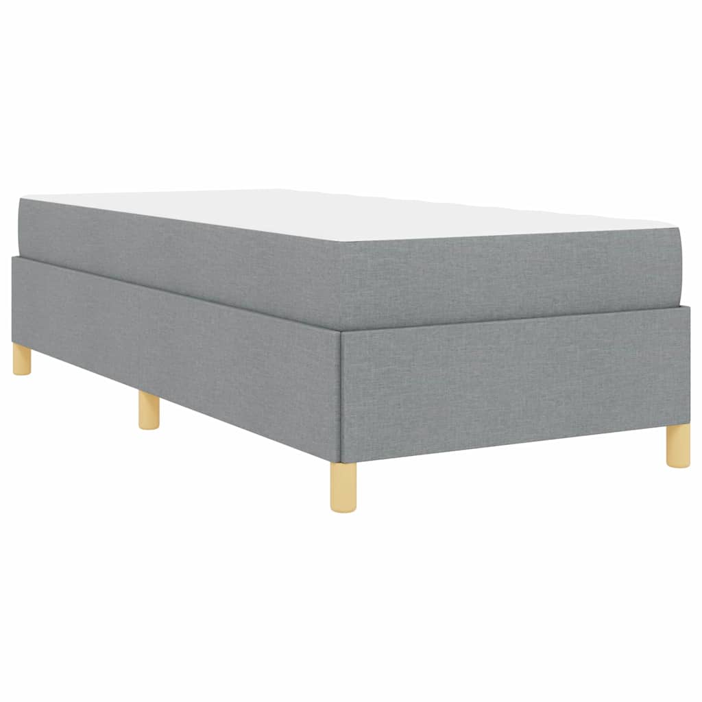 Krevetna konstrukcija Svijetlo siva 90 x 190 cm tkanina