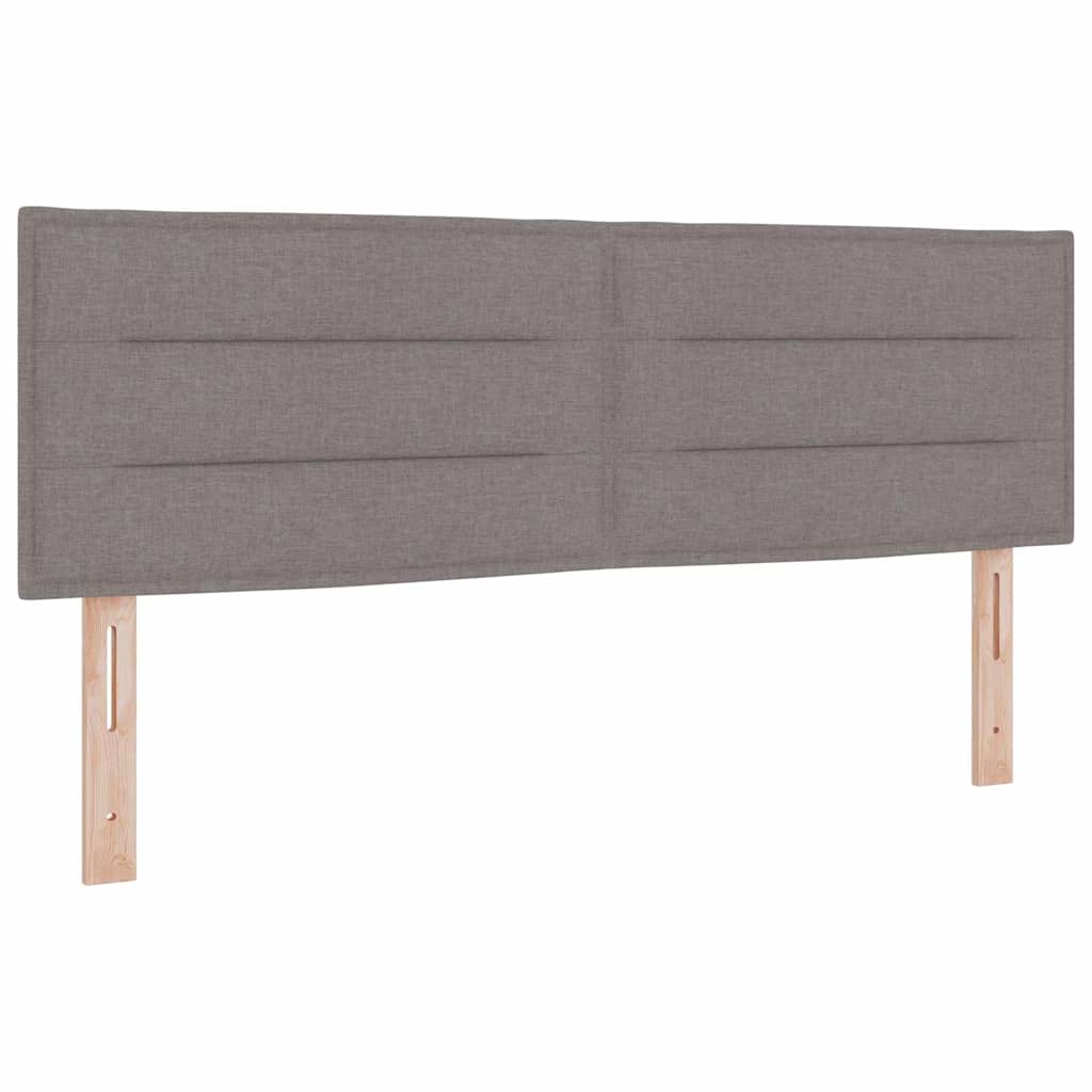 Krevet s opruga kutije Sivo-smeđa 200 x 140 cm tkanina