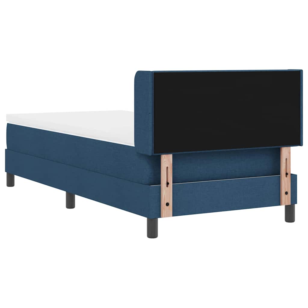Krevet s opruga kutije s jastukom Plava 200 x 90 cm tkanina