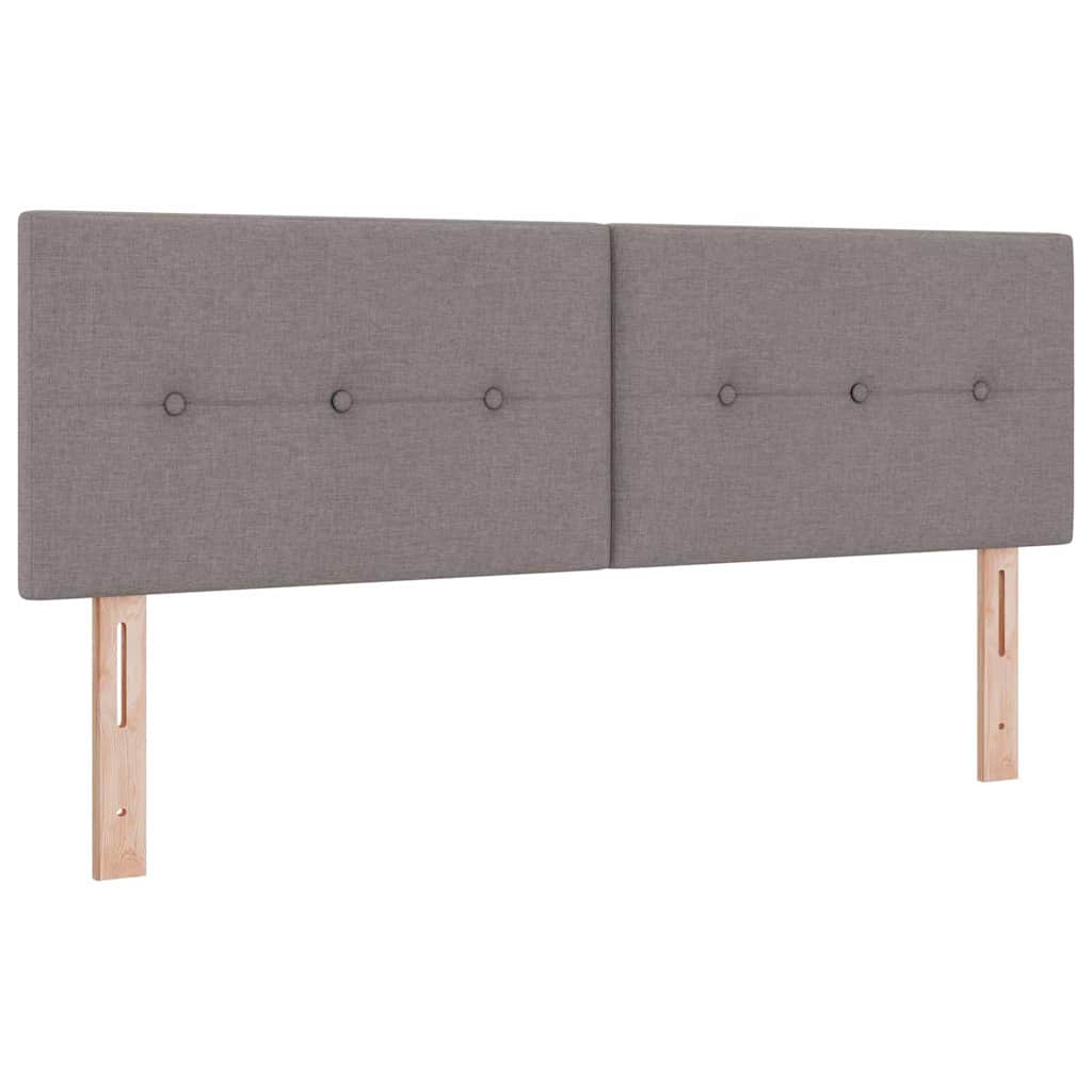 Krevet s opruga kutije Sivo-smeđa 200 x 140 cm tkanina