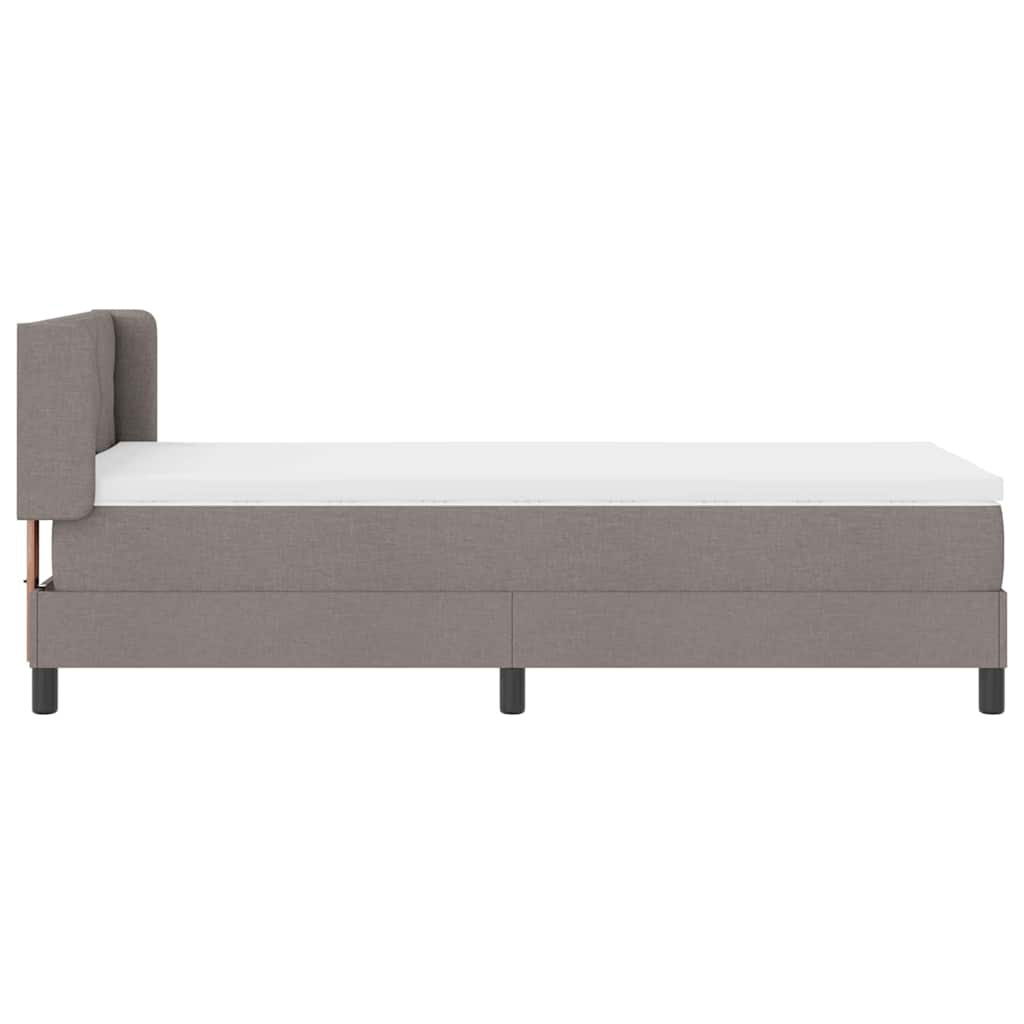 Krevet s opruga kutije Sivo-smeđa 190 x 90 cm tkanina