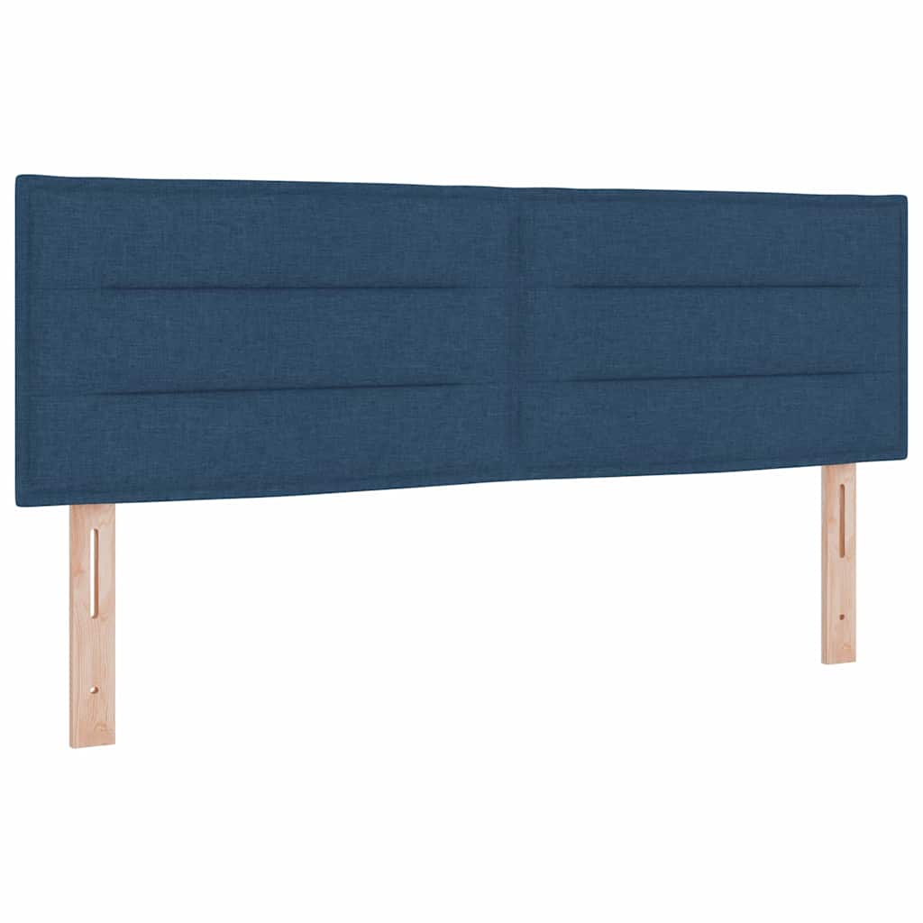 Krevet s opruga kutije s madracem Plava 200 x 160 cm tkanina