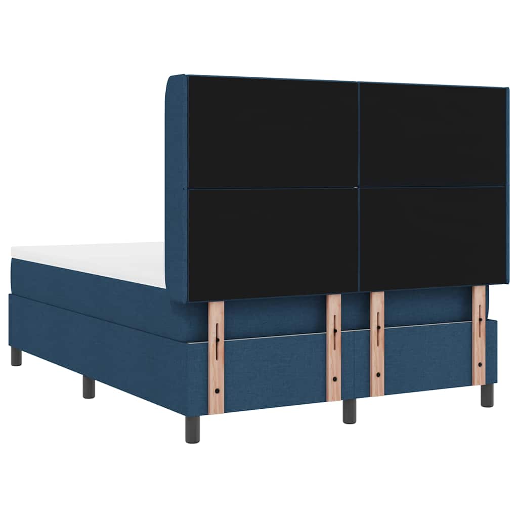 Krevet s opruga kutije s jastukom Plava 200 x 160 cm tkanina
