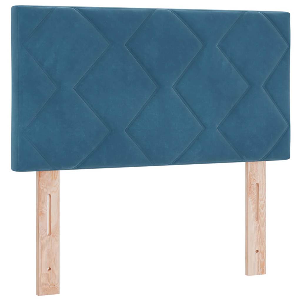 LED Box Spring Krevet Tamno plava 80 x 200 cm Baršun