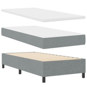 Krevet s opruga kutije Svjetlosiva 80 x 200 cm tkanina