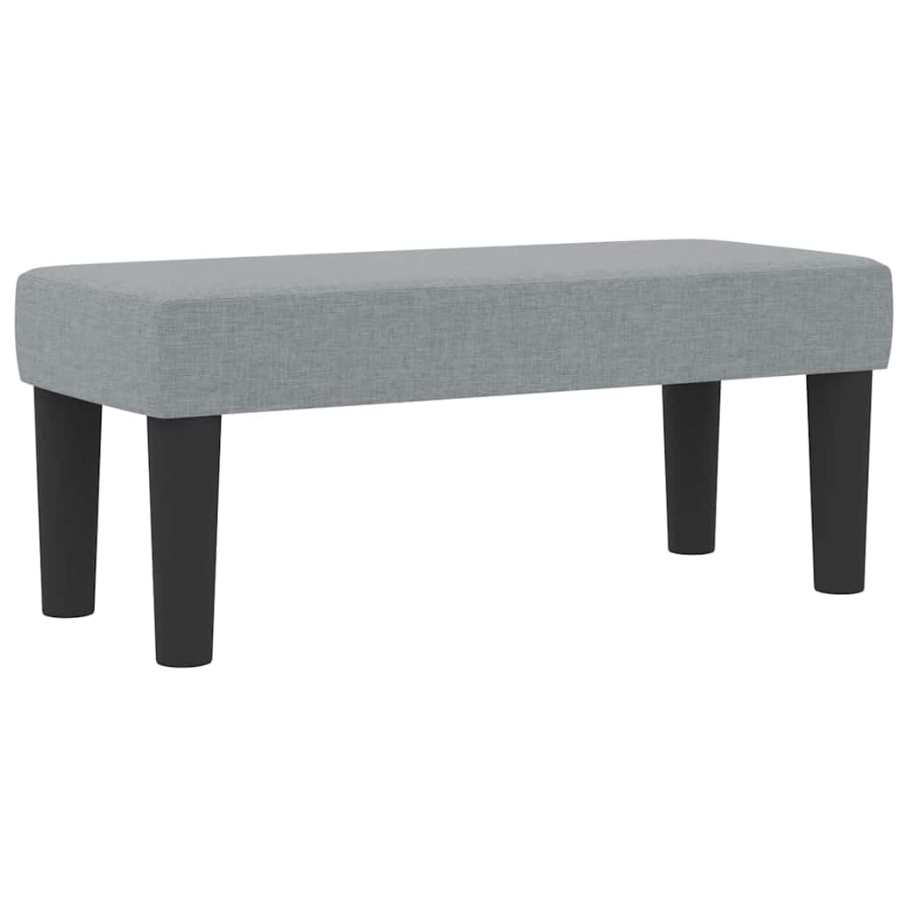 Krevet s opruga kutije Svijetlo siva 90 x 190 cm tkanina