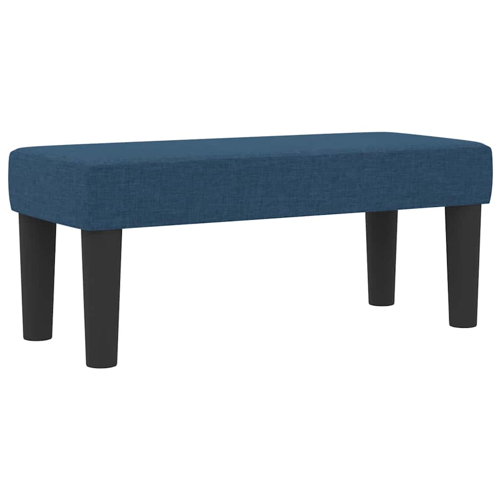 Krevet s opruga kutije s uzglavljem Plava 90 x 200 cm tkanina
