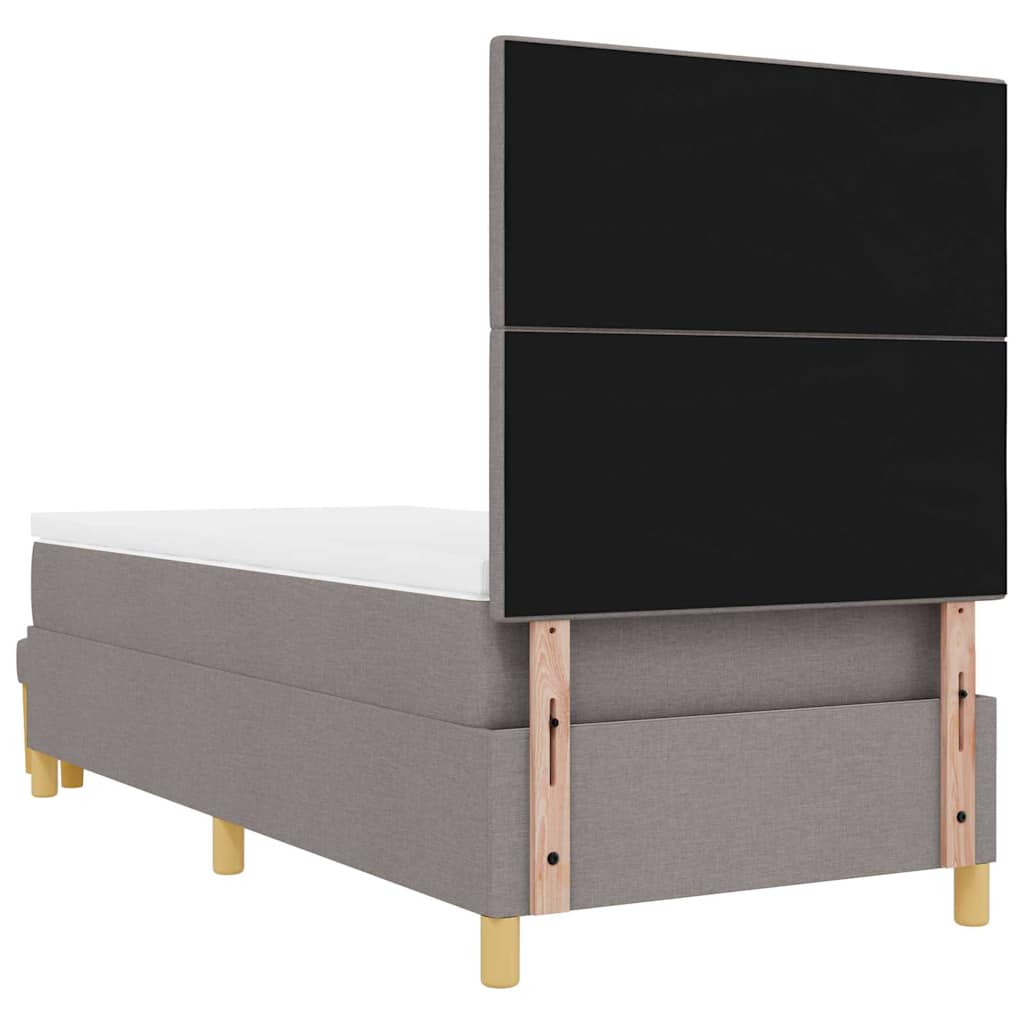 Krevet s opruga kutije Sivo-smeđa 190 x 90 cm tkanina